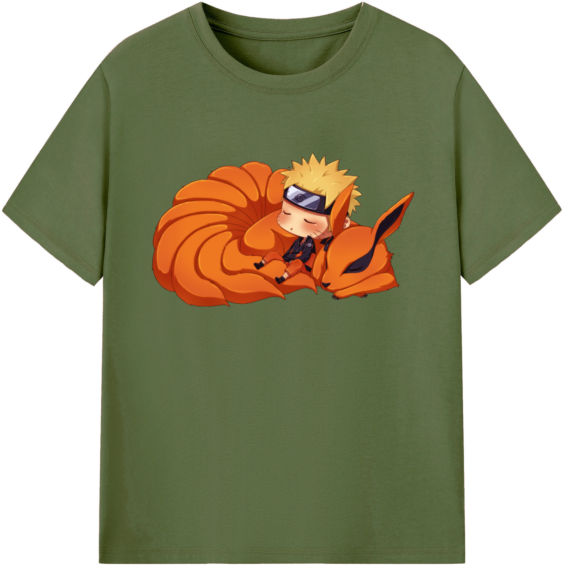 （画像用） NARUTO -ナルト- うずまき ナルト Uzumaki Naruto 綿100％半袖Tシャツ（フロントプリント）